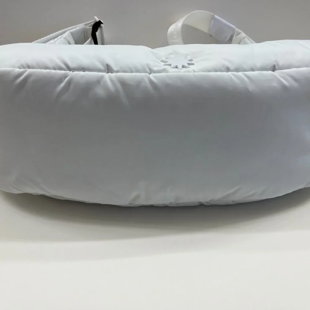 House of Harlow 1960 - Crescent Nylon Zip Hobo Shoulder Bag- White -NWT